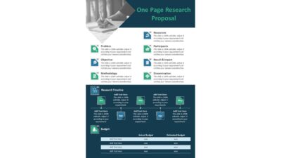 One Page Research Proposal PowerPoint Template