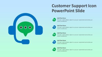 Customer Support Icon PowerPoint Slide