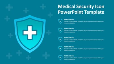 Medical Security Icon PowerPoint Template