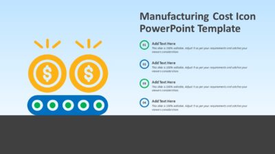 Manufacturing Cost Icon PowerPoint Template