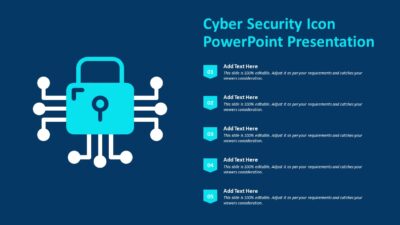 Cyber Security Icon PowerPoint Presentation