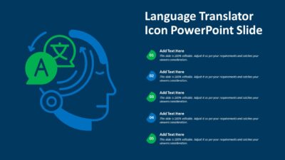 Language Translator Icon PowerPoint Slide