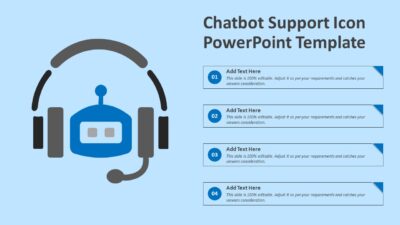 Chatbot Support Icon PowerPoint Template