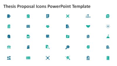 Thesis Proposal Icons PowerPoint Template