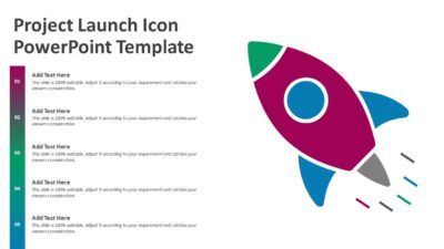 Project Launch Icon PowerPoint Template