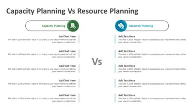 Capacity Planning Vs Resource Planning PowerPoint Template