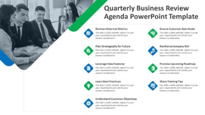 Quarterly Business Review Agenda PowerPoint Template