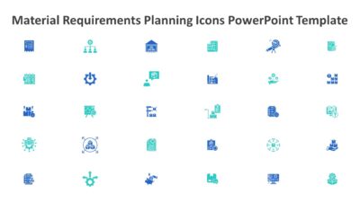 Material Requirements Planning Icons PowerPoint Template
