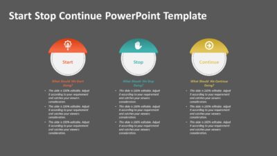 Start Stop Continue PowerPoint Template