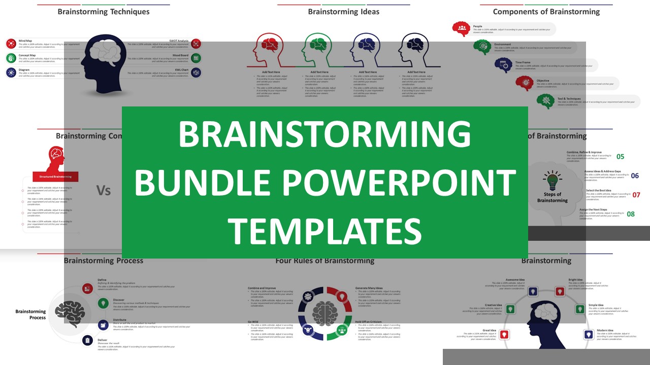 Brainstorming Bundle Powerpoint Templates Ppt Templates