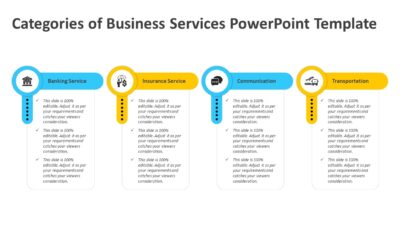 Categories of Business Services PowerPoint Template