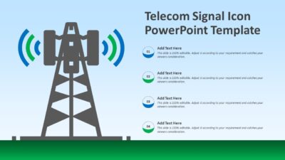Telecom Signal Icon PowerPoint Template