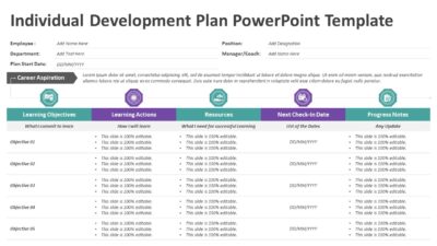 Individual Development Plan PowerPoint Template