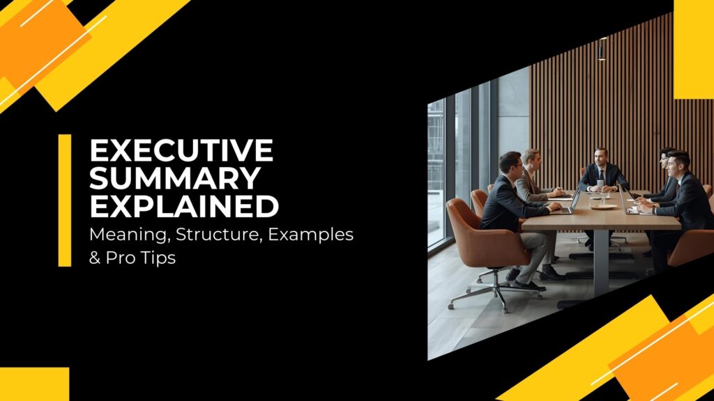 Executive Summary Explained