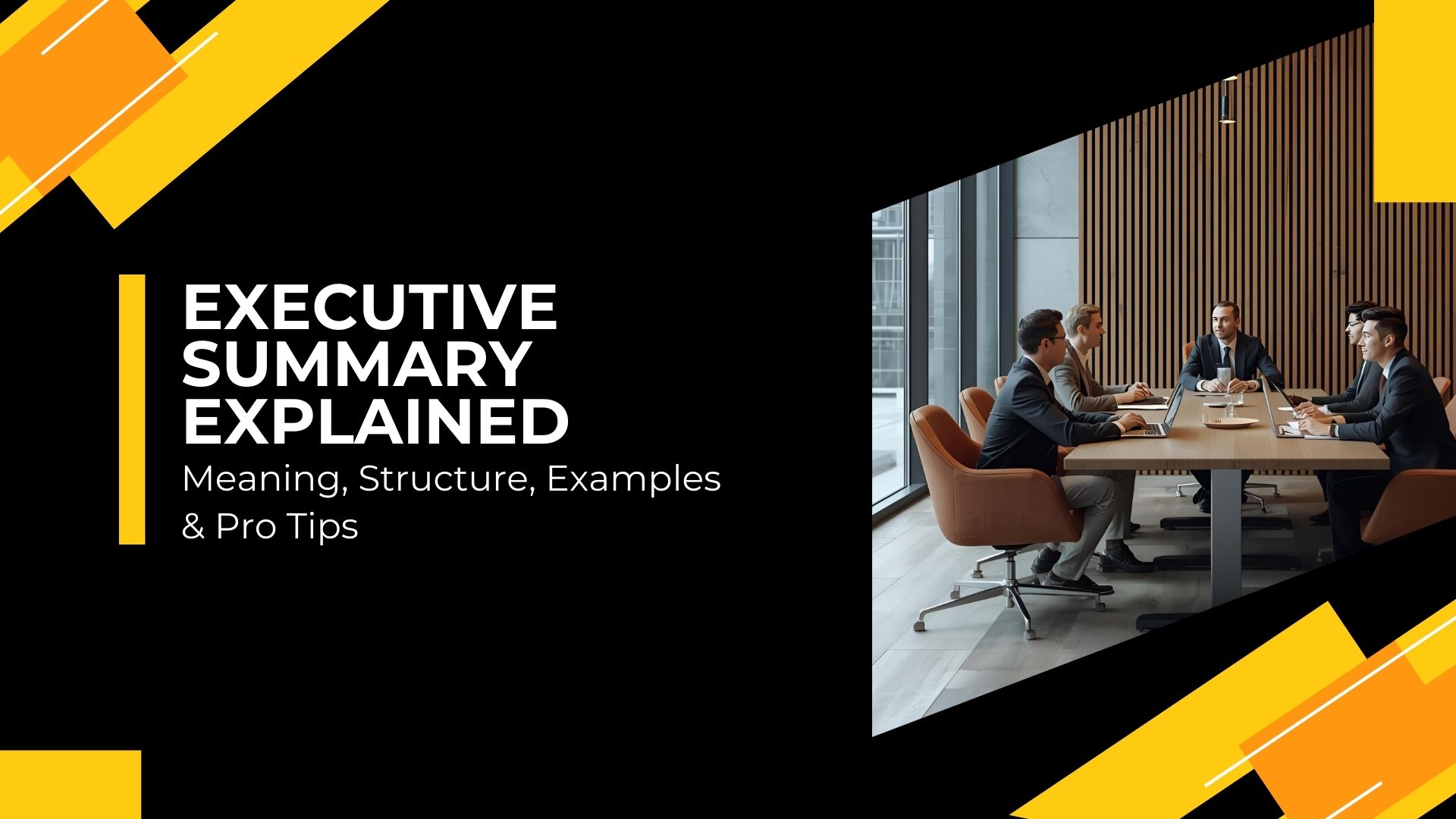 Executive Summary Explained: Meaning, Structure & Pro Tips
