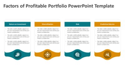 Factors of Profitable Portfolio PowerPoint Template to showcase Portfolio Key Drivers