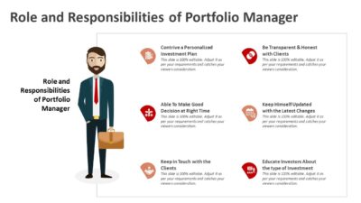 Role and Responsibilities of Portfolio Manager PowerPoint Template to define Manager Core Duties