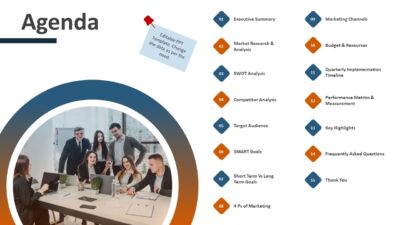 Marketing Agenda PowerPoint Template