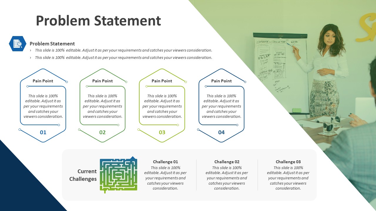 Problem Statement Presentation Template to Show Corporate Challenges