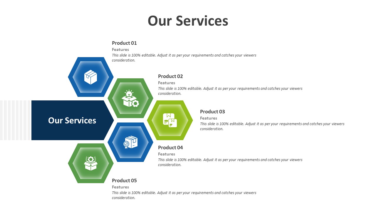 Our Services PowerPoint Slide to Present Offerings