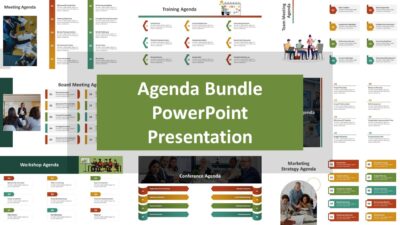 Agenda Bundle PowerPoint Presentation for Outline Discussion Points