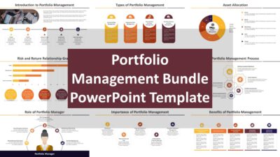 Portfolio Management Bundle PowerPoint Template to Present Complex Portfolio Data