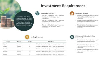 Investment Requirement PowerPoint Template