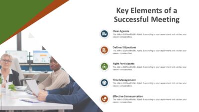 Key Elements of a Successful Meeting PowerPoint Template to Show Meeting Components
