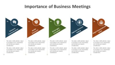 Importance of Business Meetings PowerPoint Template