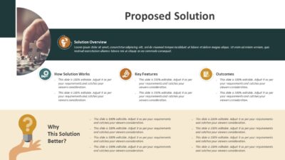 Proposed Solution PowerPoint Template to Show Strategic Solution to Solve the Problem