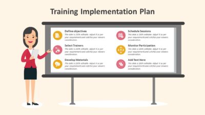 Training Implementation Plan PowerPoint Template to