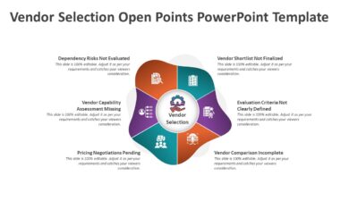 Vendor Selection Open Points PowerPoint Template to Show Pending Vendor Decisions
