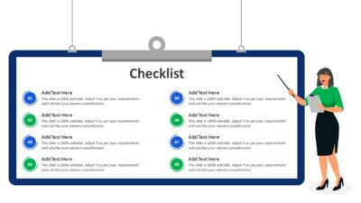 Checklist PowerPoint Template to Present Action Items