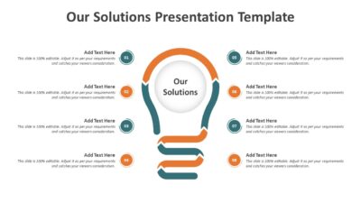 Our Solutions Presentation Template to Showcase Business Offerings